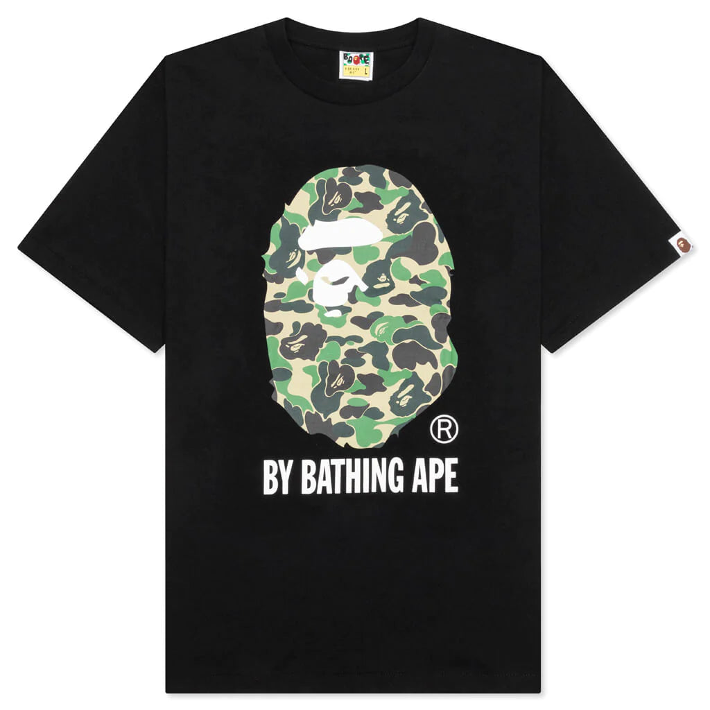 A BATHING APE ABC CAMO BY BATHING APE TEE - BLACK/GREEN