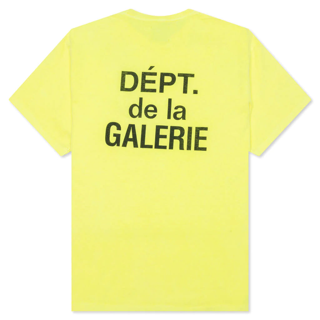 GALLERY DEPT. FRENCH TEE - FLUORESCENT YELLOW