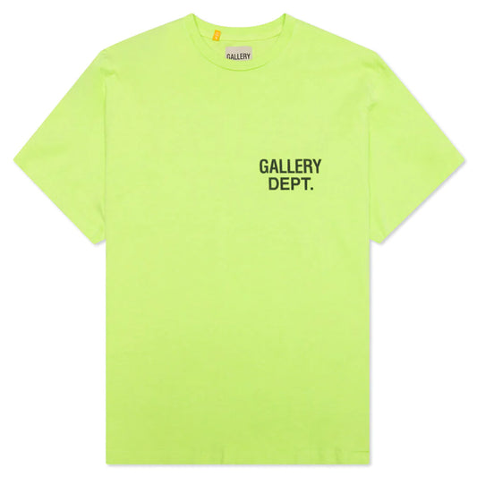 GALLERY DEPT. VINTAGE SOUVENIR TEE - LIME GREEN